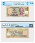 Vietnamese Currency 10000 Dong, Random Year, P-119, UNC, Polymer, Authenticated