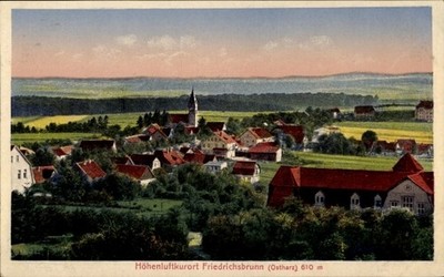 Postcard Friedrichsbrunn Thale in the Harz Mountains, general view - 4998589