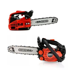 12'' Gas Chainsaw Top-Handle Wood Cutting Lightweight Petrol Saw 25.4CC 2-Stroke