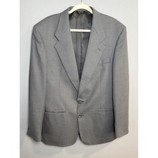 Monsieur Givenchy Men's Grey Textured Blazer Jacket Made in USA Size 42