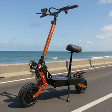 US STOCK 60V 6000W 30AH Foldable 50MPH Electric Scooter Dual Motor with Seat