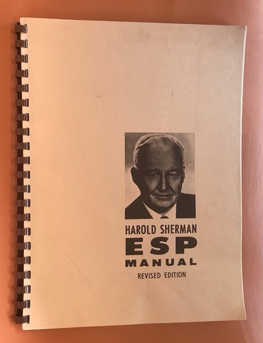 Harold Sherman ESP Manual SIGNED Revised Ed Spiral Bound | Vtg Metaphysical Book