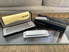 Swan SW1040 10 Hole 40 Tone C Key Chromatic Harmonica w/ Case Clothe