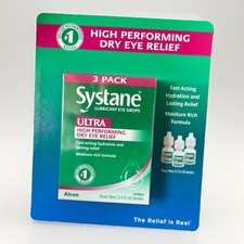 Systane 3 Pack x10mL ULTRA Lubricant Eye Drops 30 mL , EXP 05/2027
