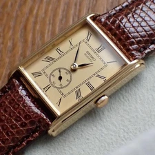 Seiko Tank 1981 Quartz Rectangular Watch CSW954 Sumo Vintage 80s SA905