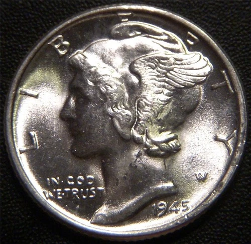 1945 Mercury Dime - Nice Uncirculated Coin