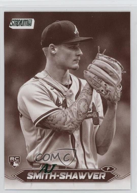 2024 Topps Stadium Club Sepia AJ Smith-Shawver #55 Rookie RC h6c