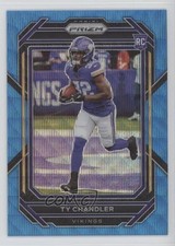 2022 Panini Prizm Rookies Blue Wave Prizm /199 Ty Chandler #348 01l2