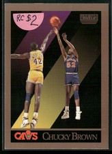 1990-91 SkyBox #49 Chucky Brown Cleveland Cavaliers Rookie