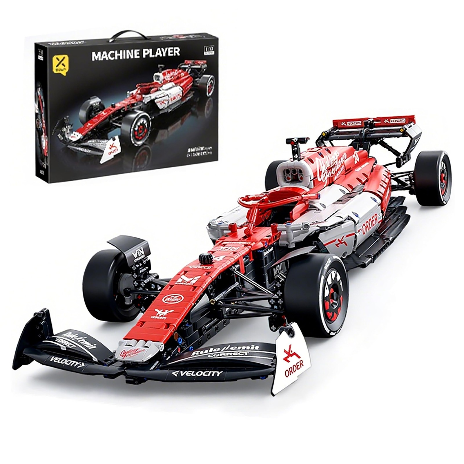 Sport Race Car Building Block Sets,1:8 Racing Supercar Toys Kits Collectible ...