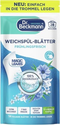Dr. Beckmann Fabric Softener Sheets Spring Fresh - 14 Sheets | Ultra Compact,