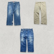 Wrangler Mens 3 Piece Outfit Bundle Size L Jeans + Trousers