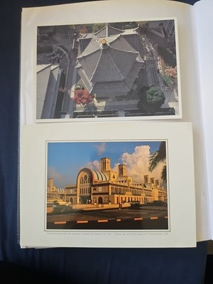 Vintage Postkarten, Rokkakudo Tempel (Japan), der blaue Souk (Sharjah, VAE) brandneu!