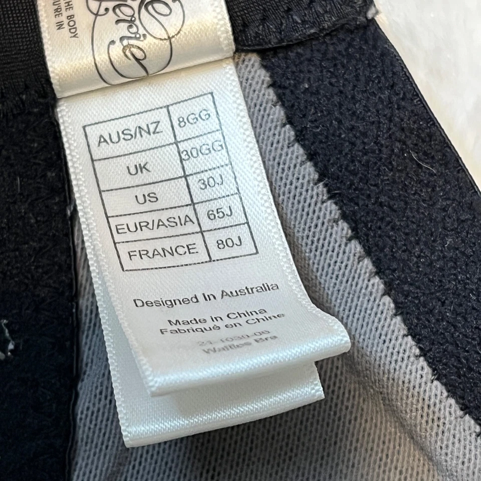 Lencería para pasteles 30J 30GG gofres lactancia sujetador camiseta moldeada negra Foto 3 de 4