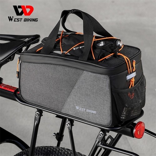 WEST BIKING Waterproof Bike Pannier MTB Trunk Bag Bicycle Rear Rack Pack Bag 6L - Picture 4 of 13