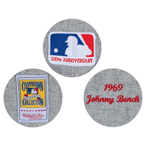 Johnny Bench 1969 Cincinnati Reds MITCHELL & NESS Authentic Jersey Size S-XXL - Picture 2 of 3