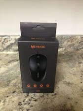 New Mixie X2 Wired Optical Mouse for Gaming, Skin Sensation - Black