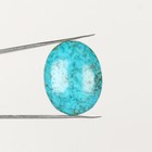 25X19 mm Arizona Blue Turquoise Fine Oval Cabochon Loose Gemstone-39.5 Ct.
