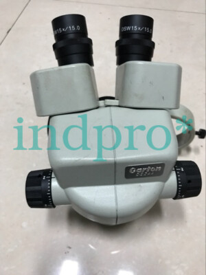 Used Carton DSZ44 microscope eyepiece 15X15 objective 0.5X