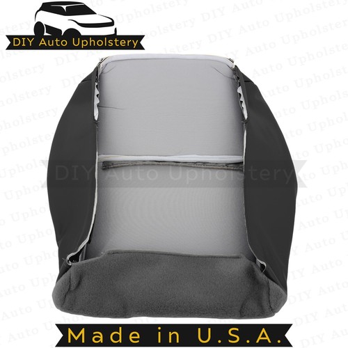 2008-2010 For Jeep Grand Cherokee Driver Bottom Leather Seat Cover 2Tone Gray - Picture 8 of 8