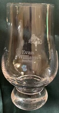 Evan Williams Bourbon Tasting Glass etched On Front  & On Back(see pics)