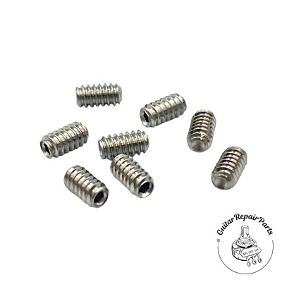 Bass / Guitar Bridge Height Adjust Screws Hex 6-32 x 1/4