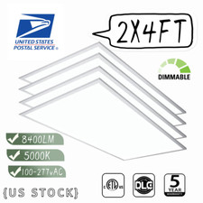 LED Flat Panel Troffer Light 2X4FT 7800LM Drop Ceiling Light 5000K White 4Pack