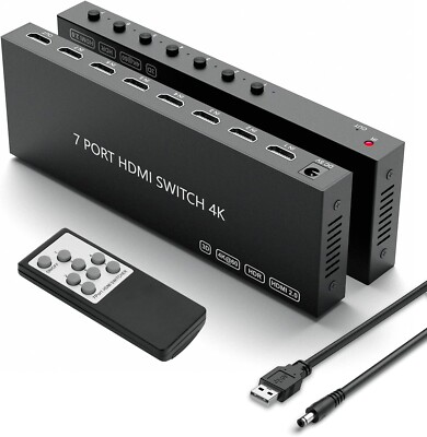 HDMI Switcher 4K@60Hz HDMI Switch Selector Supports Full HD 4K/1080P/3D