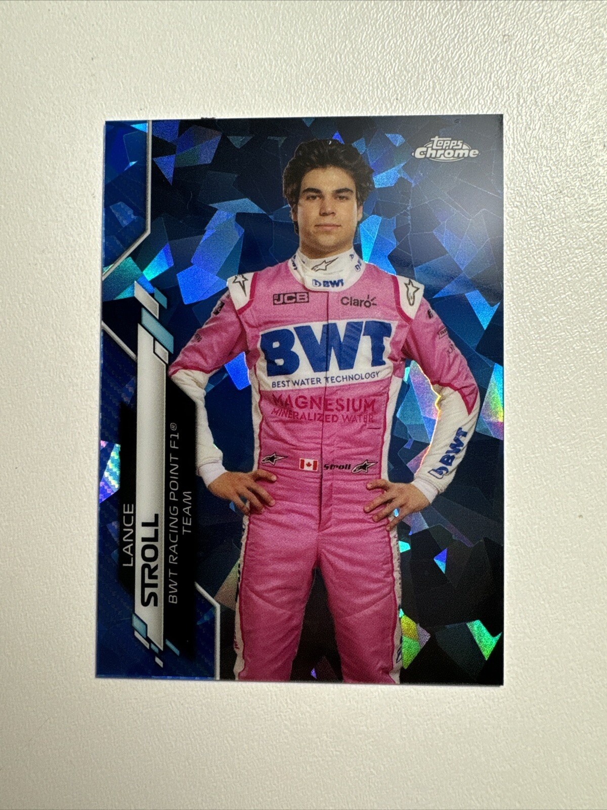 2020 Topps Chrome Sapphire Formula 1 LANCE STROLL Card #14 BWT Racing Point F1