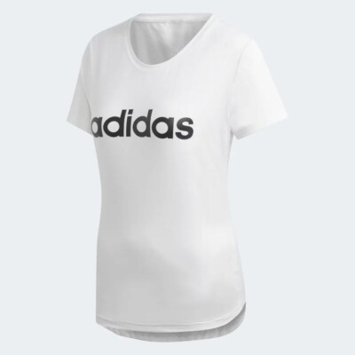 Adidas Damen T-Shirt weiß Design 2 Move Logo UVP 20£
