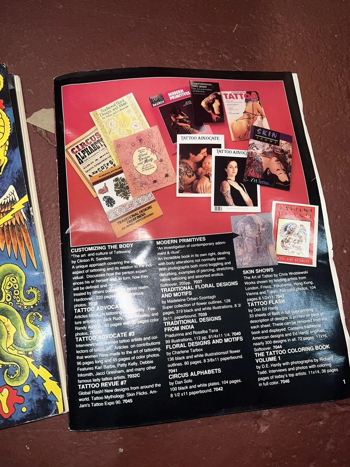 DE COLECCIÓN 1984 SPAULDING ROGERS TATU CATÁLOGO DE SUMINISTROS TATUAJE FLASH Foto 3 de 4