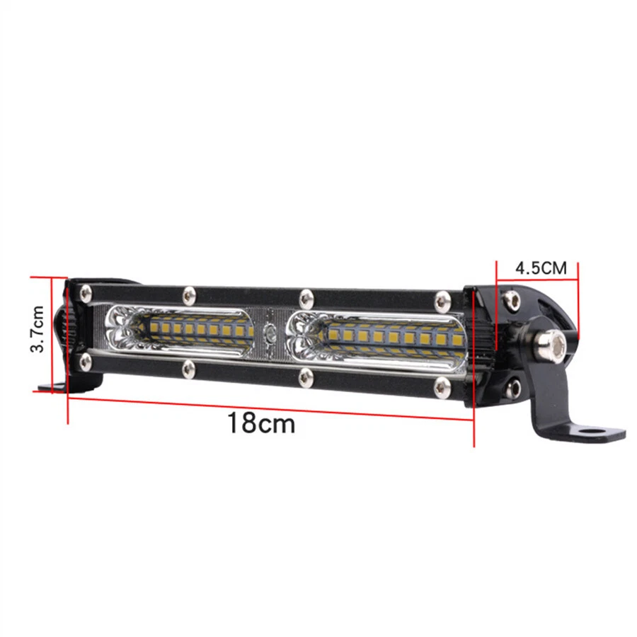 Barra de luz LED de 90 W 7"" lámpara de trabajo todoterreno combo de punto de inundación 4x4 SUV lámparas de conducción Foto 2 de 4