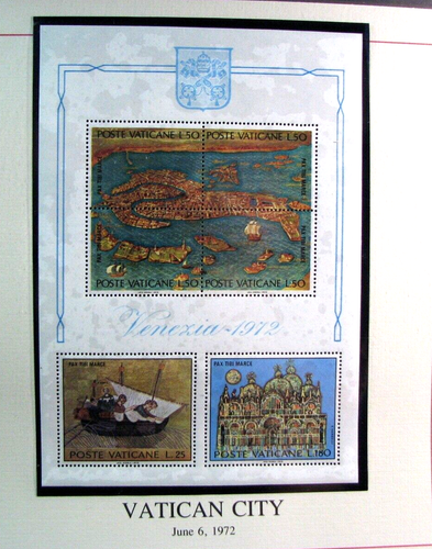 Foglio ricordo Città del Vaticano Venezia straniera MNH H329