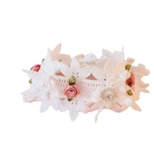 Fashion Adjustable Kitten Dog Lace Bow Vintage Rose Flower Necklace Pet Collar