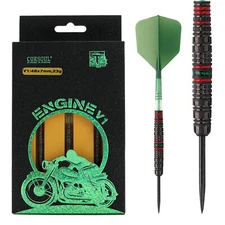 CUESOUL ENGINE V1 23g Steel Tip 90% Tungsten Dart Set with Oil Paint Finished