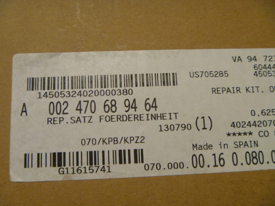 2014-2018 梅赛德斯奔驰 Sprinter 2500 排气液泵 002470689464 原始设备制造商 全新 — 第 2/2 张图片
