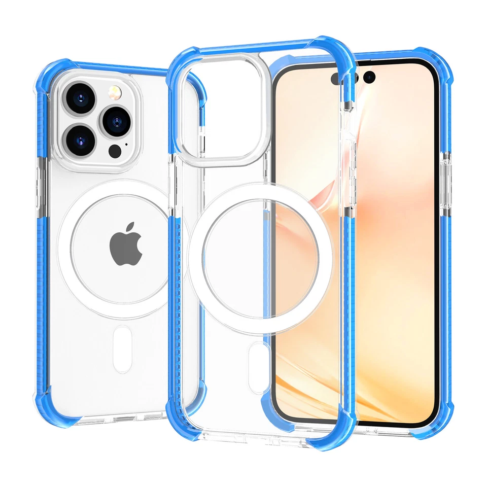 Funda protectora acrílica transparente a prueba de golpes para iPhone 14 Pro Max/14 Pro/14 Plus Foto 3 de 4