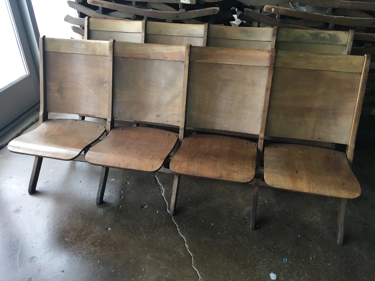 Vintage Bleacher Seats Pair, Stadium Seats, Mid Century Portable Seats,  Fishing Boat Seats, Metal and Vinyl Folding Seats, Football Seats -   Sweden