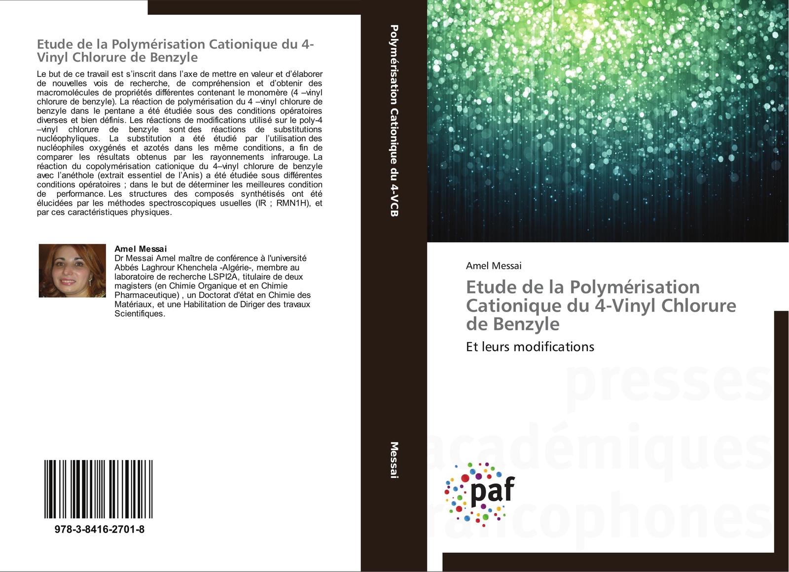 Etude De La Polymérisation Cationique Du 4-vinyl Chlorure De Benzyle