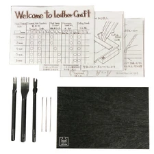 Oka Welcome to Leathercraft Hand Sewing Kit 6mm Leather Stitching Tools Set