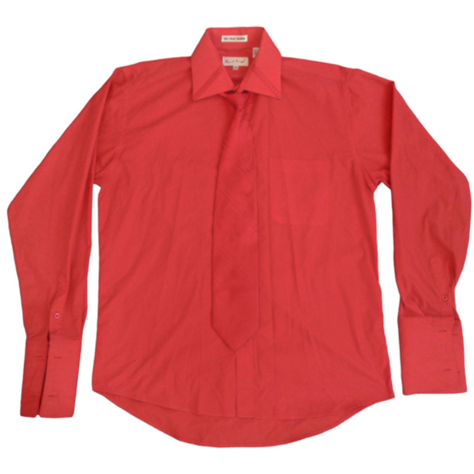 Karl Kani Long Sleeve Men's Red Dress Shirt Size 16.5 3637 with Tie eBay