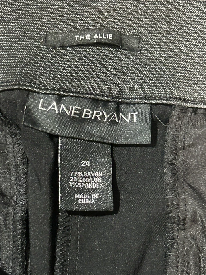 Pantalones para mujer Lane Bryant talla 24 multicolor estilo Allie elásticos clásicos Foto 2 de 4