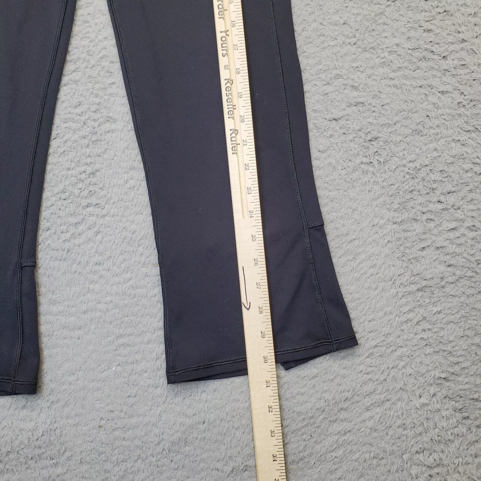 alo-yoga activewear nylon stretch elastic waist ankle slit pull on pants