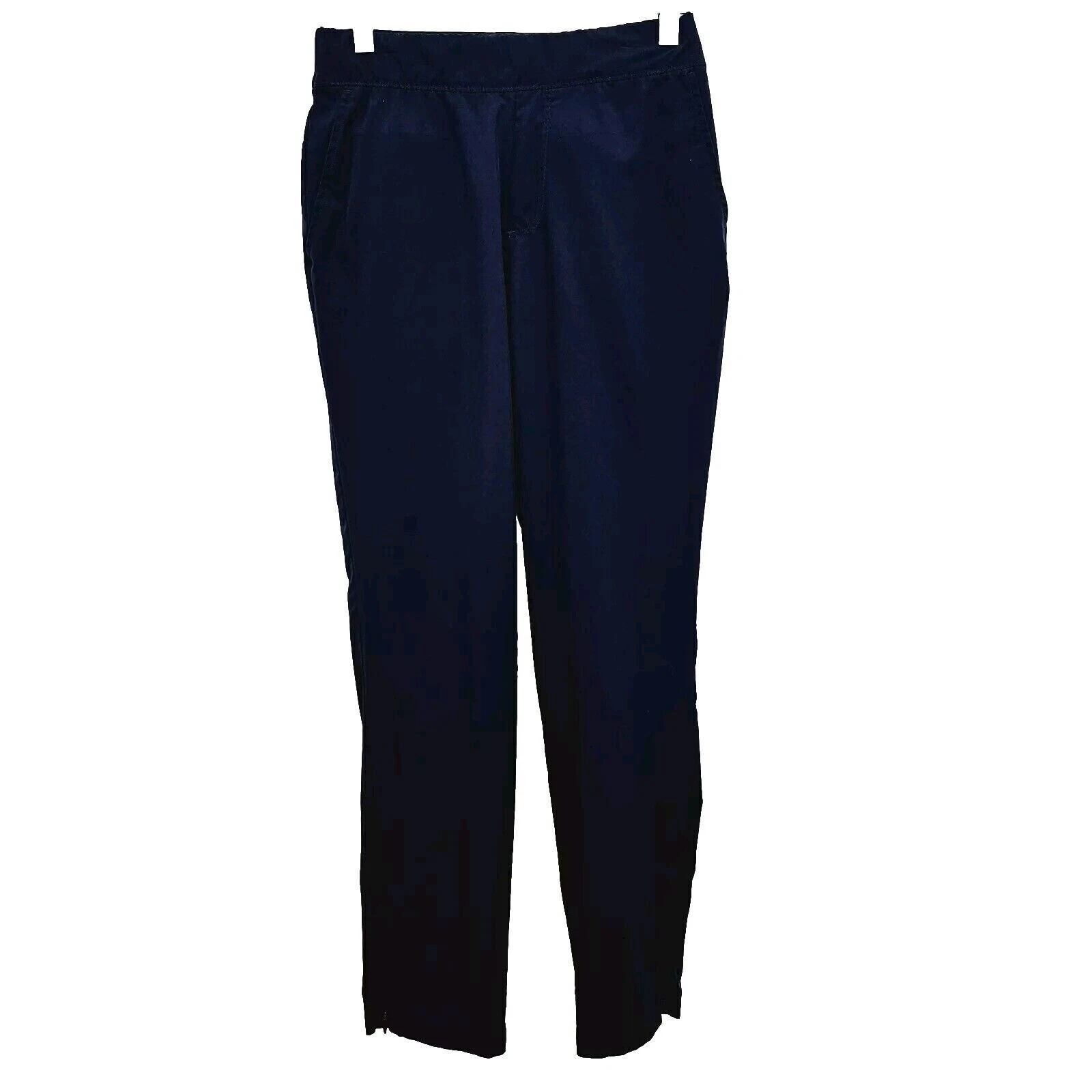 Tommy Bahama Golf Pants Mens Sz Small Navy Lightweight Pull On Ankle Zip Casual