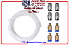 2pc PTFE Teflon Tube, 4pc PC4-M6 Quick Fittings, 4pc PC4-M10 Pneumatic Fittings
