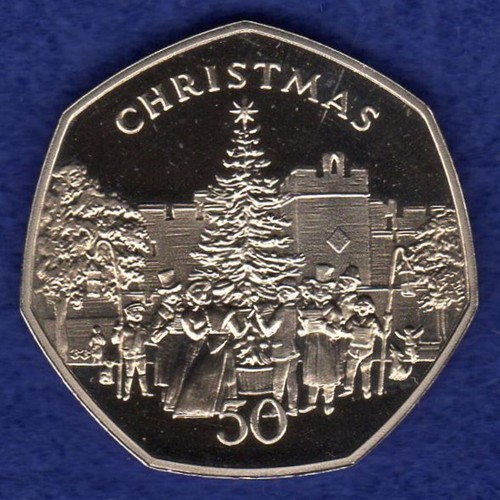 Isle of Man Christmas 50p Coins, Diamond Finish, Choice of Years - Picture 6 of 39