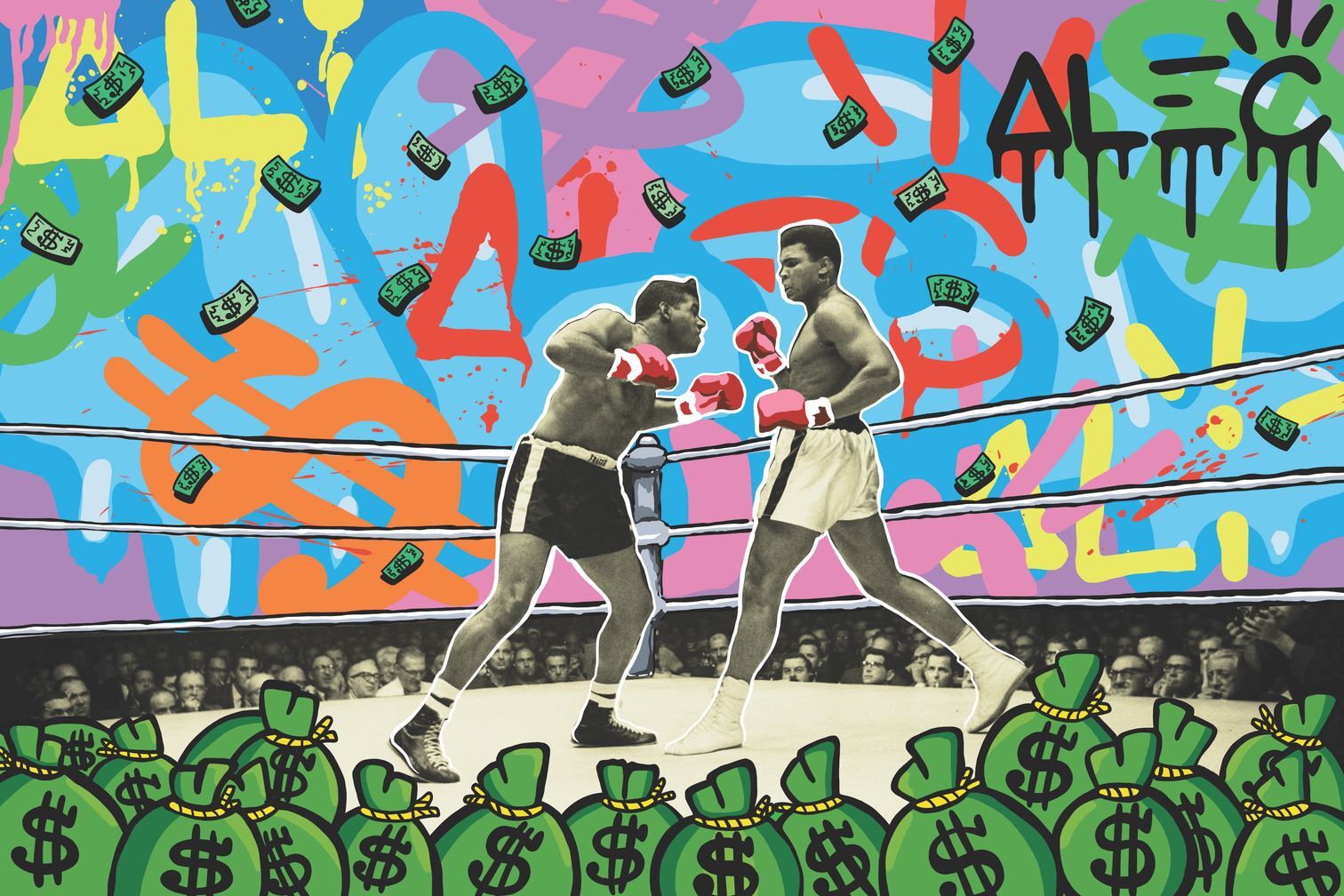 Alec Monopoly - The Greatest of All Time - Muhammed Ali - Giclee Print - 2022