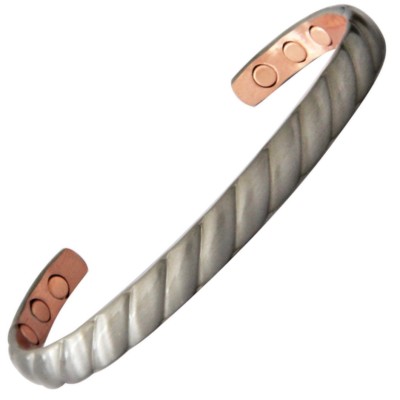 PROEXL ETNA PURE SOLID COPPER MAGNETIC BRACELET GRAPHITE FINISH FOR ARTHRITIS