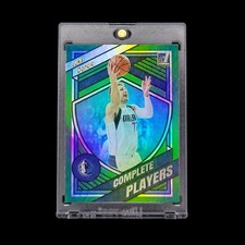 Luka Doncic 2020-21 NBA Donruss Complete Players Green Flood Holo Insert SP #16