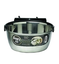 NIB MidWest Homes for Pets Snap'y Fit Stainless Steel Pet Bowl 1 Quart